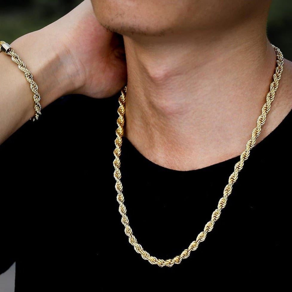 6MM Rope Chain Bracelet Bundle – The Gold Supply - Main Image