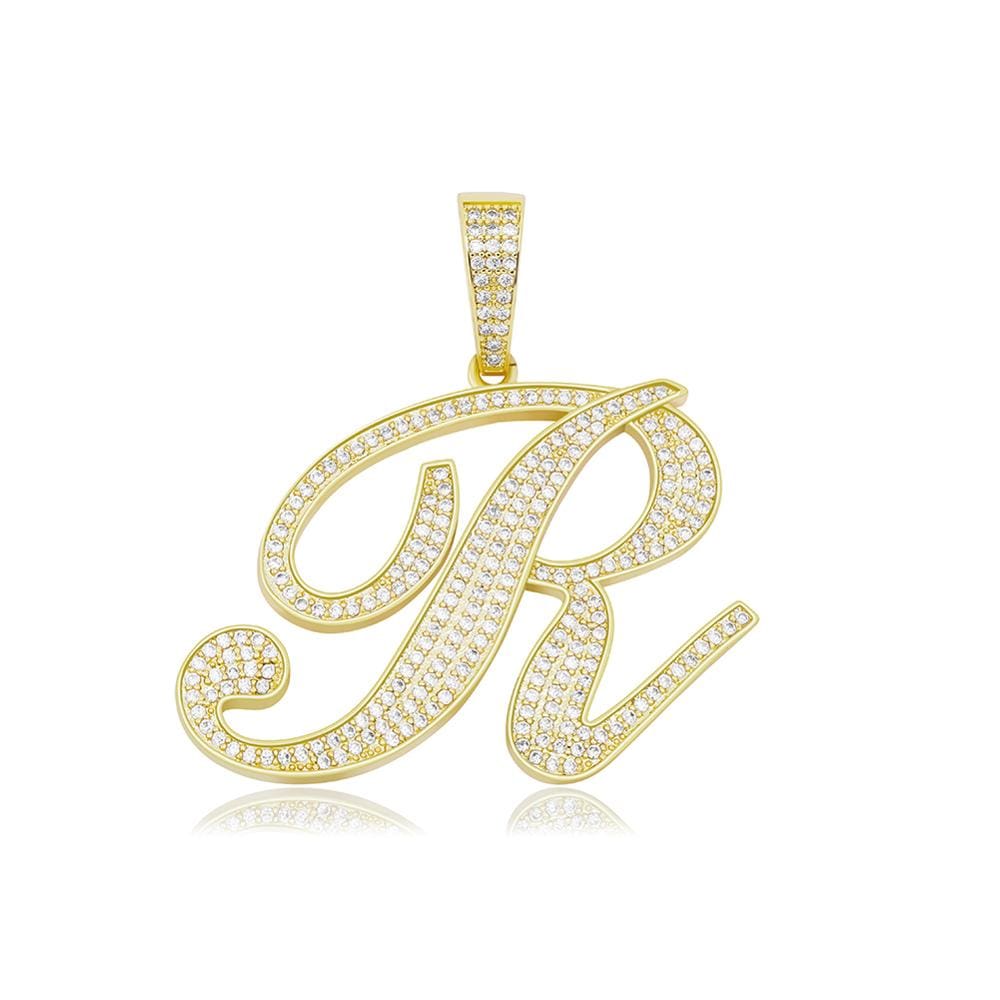 Cursive Letter Necklace - The Gold Supply