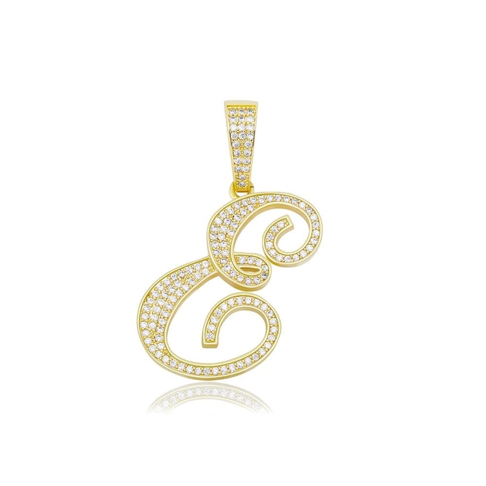 Cursive Letter Necklace - The Gold Supply