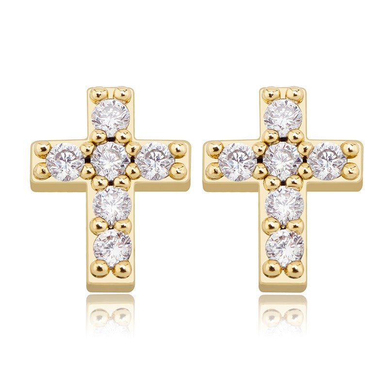 Cross Earrings - The Gold Supply