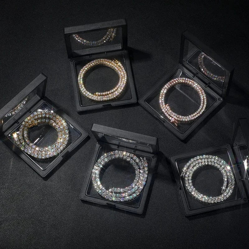 4MM Moissanite Tennis Chain 16 IN - Shop Gold Supply