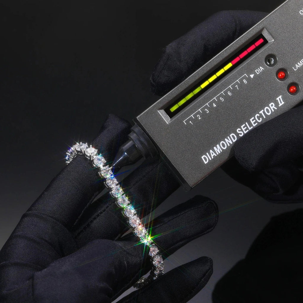 4MM Moissanite Tennis Chain 16 IN - Shop Gold Supply