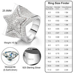 Five-Point Star Pavé Ring – “Supernova Shine” Edition - The Gold Supply