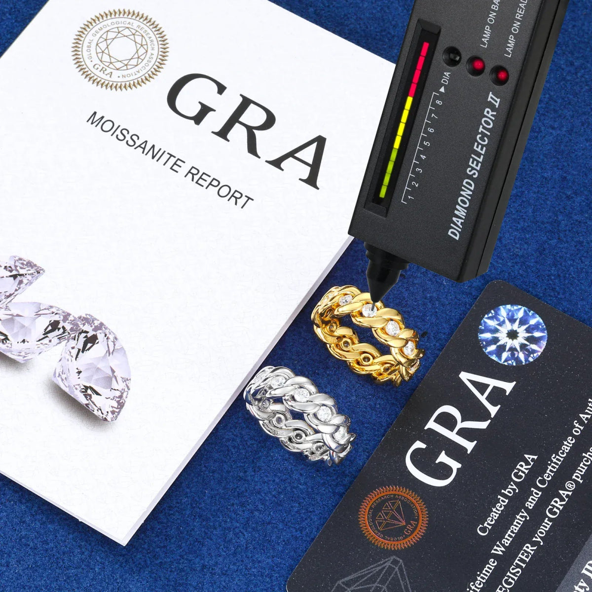 Floating Stone Cuban Link Ring – “Diamond Spine” Edition Gold 6 - Shop Gold Supply