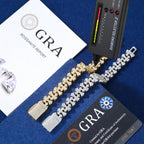 Gothic Ice Link Bracelet – “Sanctuary Shine” Edition VVS 5A CZ 6 IN White Gold - Shop Gold Supply