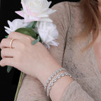 Iced Coffee Bean Link Bracelet – “Frost Bite” Edition 6MM 6 IN - Shop Gold Supply