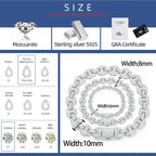 Iced Coffee Bean Link Bracelet – “Frost Bite” Edition 6MM 6 IN - Shop Gold Supply