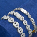 Iced Coffee Bean Link Chain – “Frost Bite” Edition - The Gold Supply