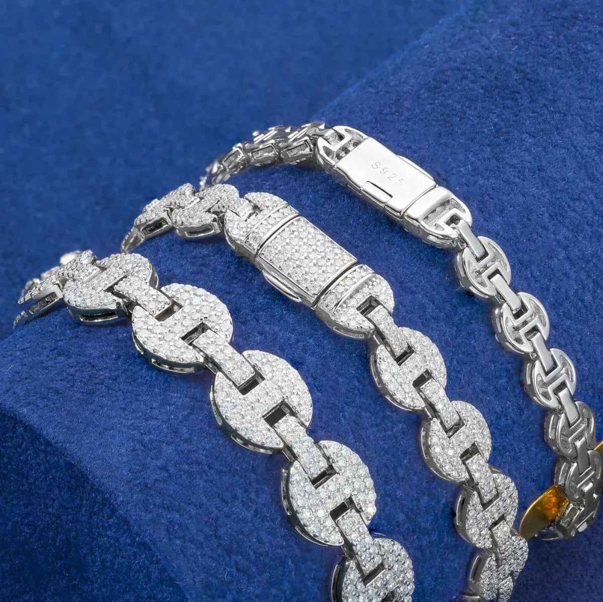 Iced Coffee Bean Link Chain – “Frost Bite” Edition - The Gold Supply