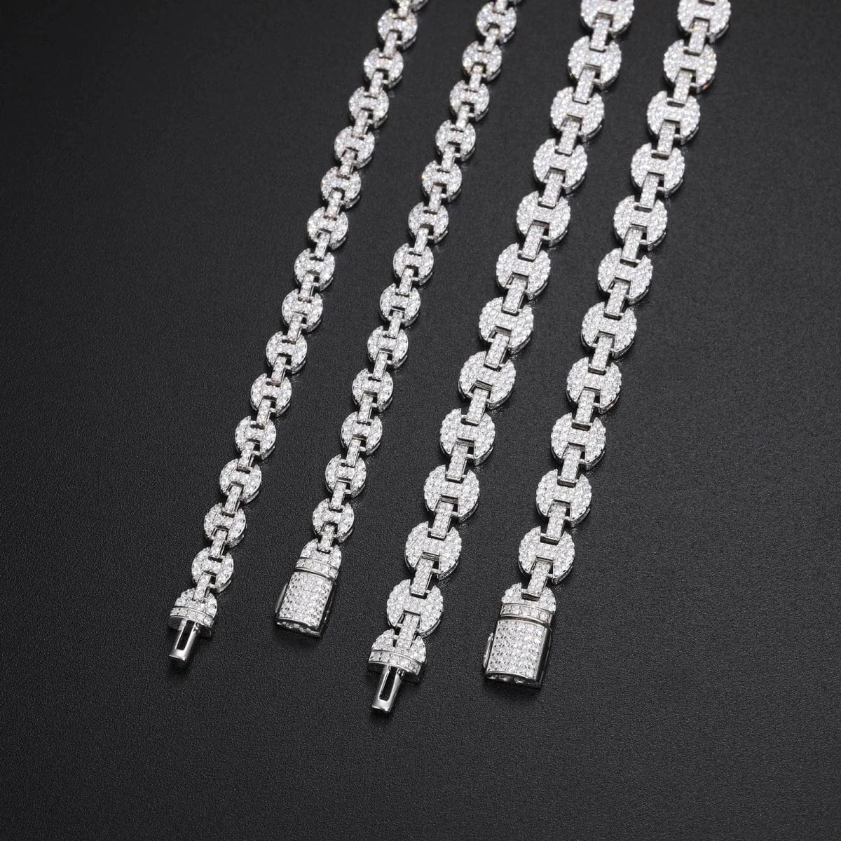 Iced Coffee Bean Link Chain – “Frost Bite” Edition - The Gold Supply