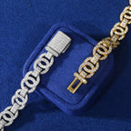 Interlock Moissanite Bracelet – “Eternal Loop” Edition - The Gold Supply