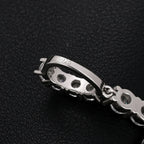 Line Set Moissanite Cross Pendant – “Pure Brilliance” Edition - Shop Gold Supply