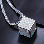 Moissanite Glow Dice Pendant – “High Roller” Edition - Shop Gold Supply