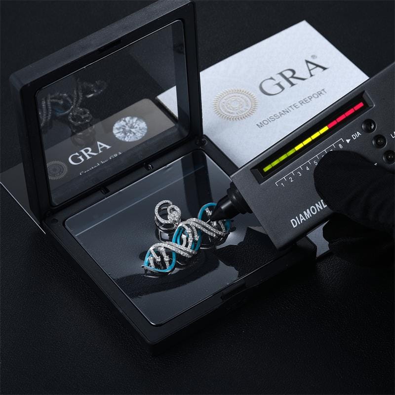Moissanite Glow DNA Pendant – “Born Different” Edition - Shop Gold Supply