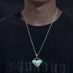 Moissanite Glow Heart Pendant – “Heartbeat Harmony” Edition - Shop Gold Supply