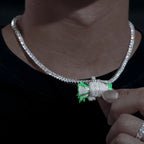 Moissanite Glow Money Bag Pendant – “Fistful of Fortune” Edition - Shop Gold Supply