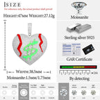 Moissanite Glow Money Heart Pendant – “Broken Rich” Edition - Shop Gold Supply
