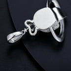 Moissanite Glow Skull Saturn Pendant – “Cosmic Reign” Edition - Shop Gold Supply