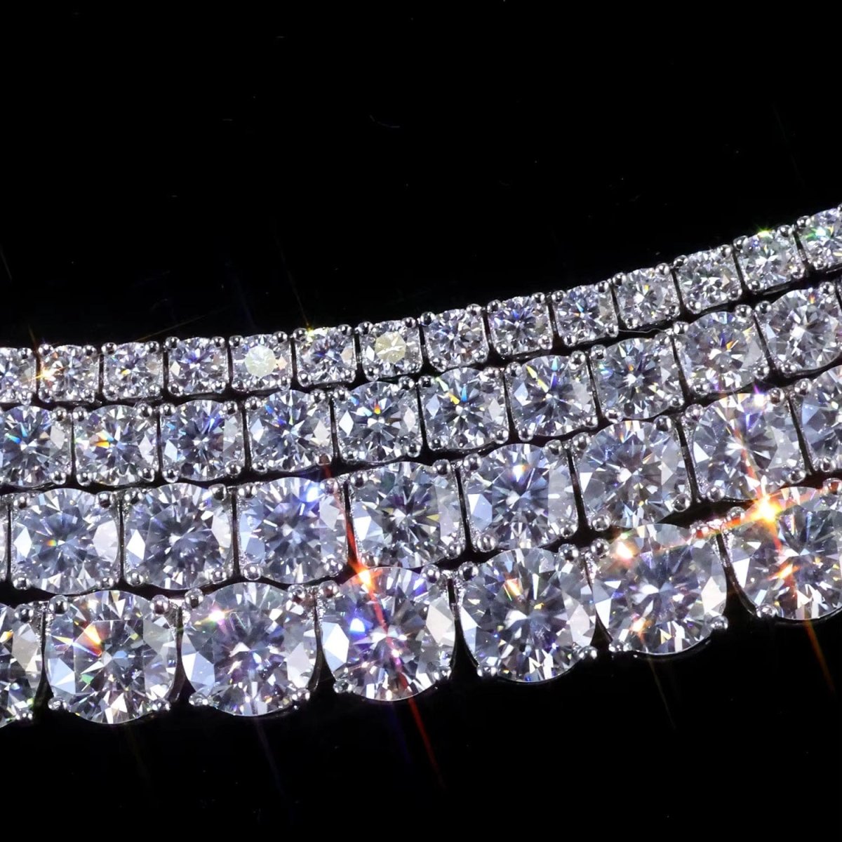 Moissanite Tennis Bracelet – “Eternal Shine” Edition 6MM Yellow Gold 6 IN - Shop Gold Supply