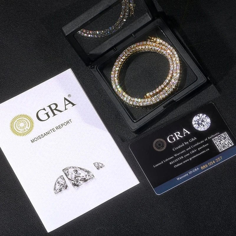 Moissanite Tennis Chain – “Eternal Shine” Edition - The Gold Supply