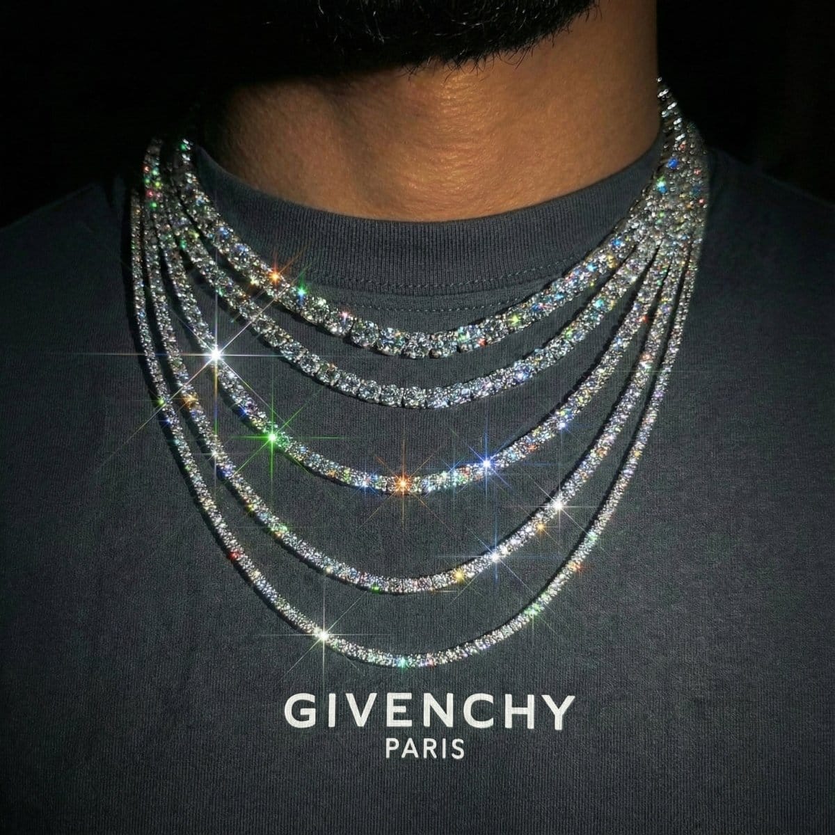 Moissanite Tennis Chain – “Eternal Shine” Edition - The Gold Supply