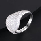 Pavé Wave Dome Ring – “Glacier Crest” Edition 6 - Shop Gold Supply