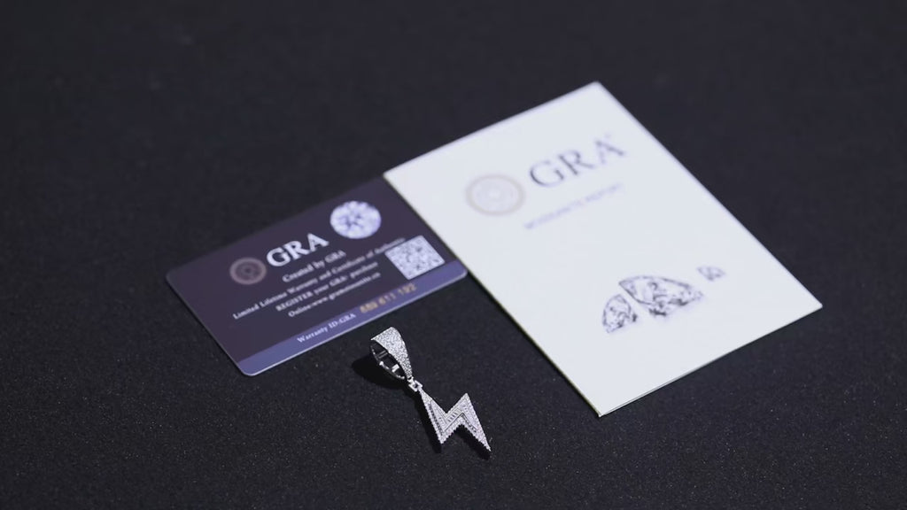 Lightning Moissanite Pendant – “Voltage Strike” Edition