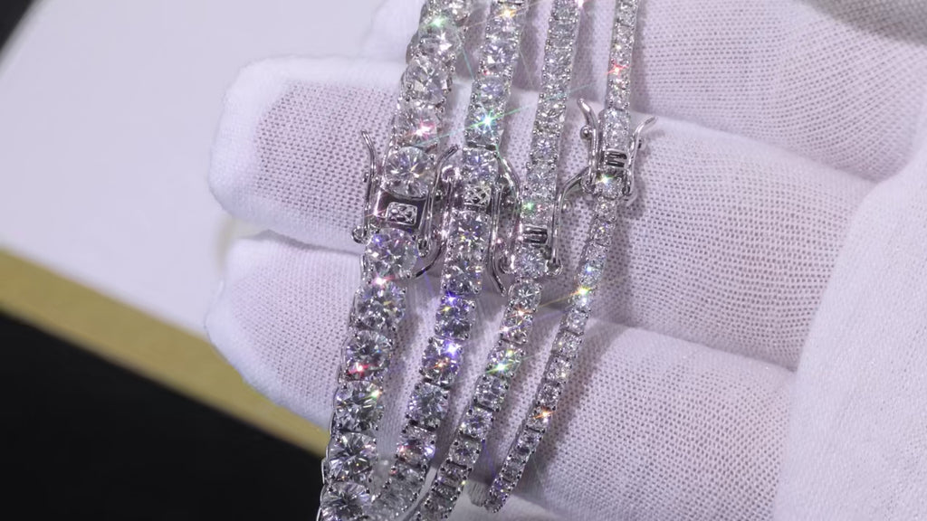 VVS1 Moissanite Tennis Chain / Bracelet – “Eternal Shine” Edition