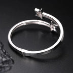 Shooting Star Wrap Bangle Bracelet – “Cosmic Trail” Edition VVS 5A CZ 7 IN - Shop Gold Supply