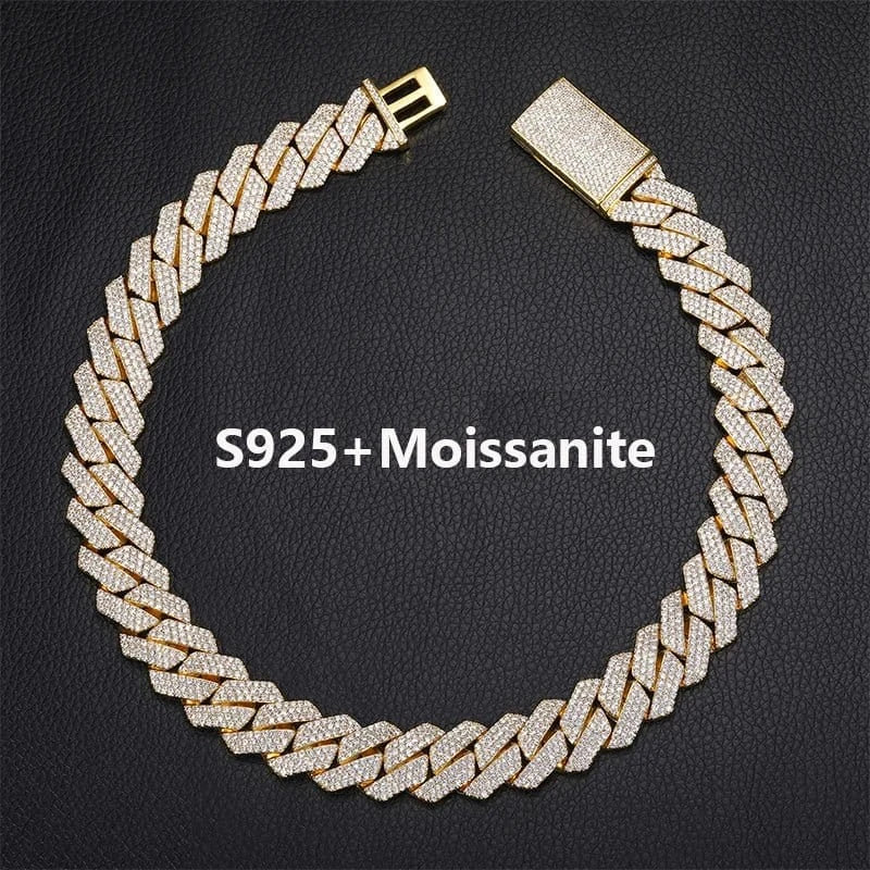 Square-Edge Cuban Link Chain – “Arctic Edge” Edition - The Gold Supply