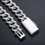 Square-Edge Cuban Link Chain – “Arctic Edge” Edition - The Gold Supply