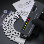 Square-Edge Cuban Link Chain – “Arctic Edge” Edition - The Gold Supply