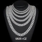 VVS 5A CZ / 8MM / 18 IN (Necklace) Square-Edge Cuban Link Chain – “Arctic Edge” Edition - The Gold Supply