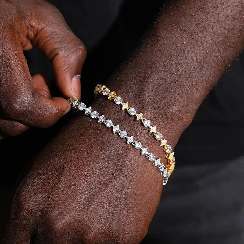 Starburst Tennis Bracelet – “Constellation Links” Edition - The Gold Supply