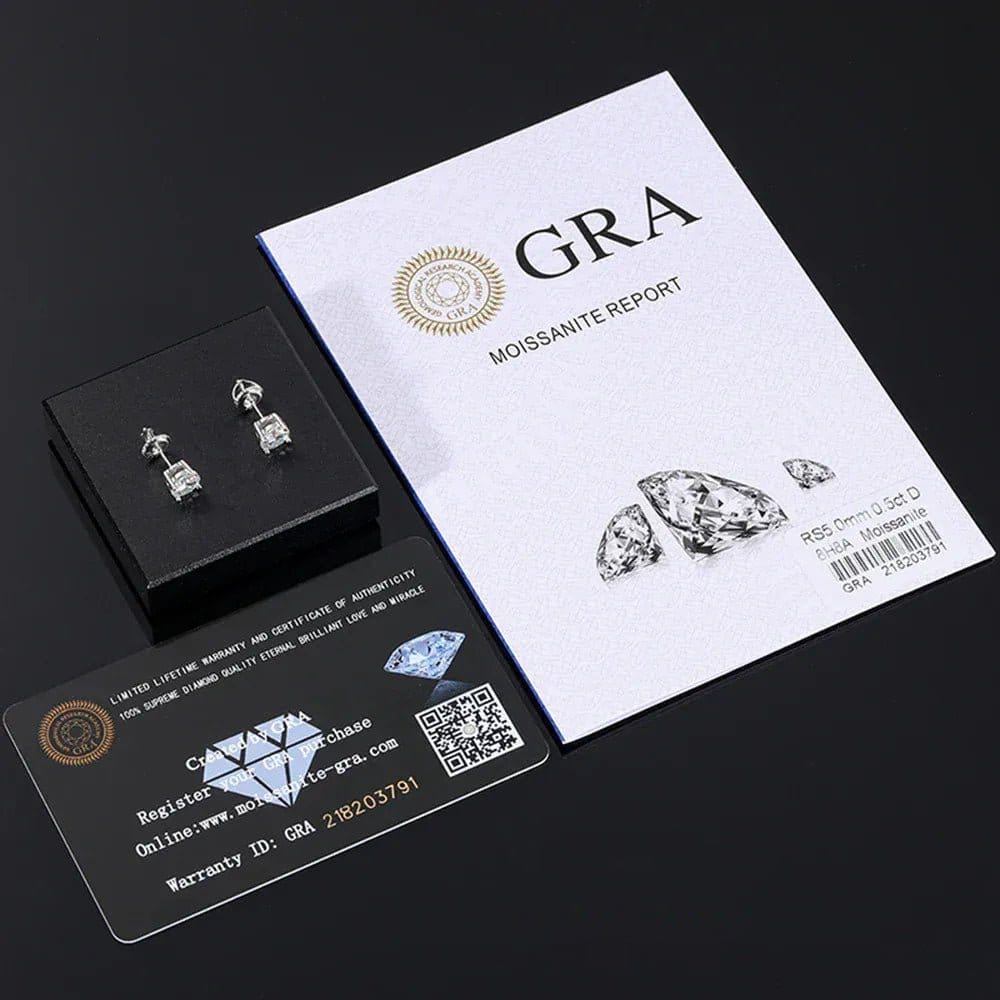 VIP Moissanite Stud Earrings - The Gold Supply