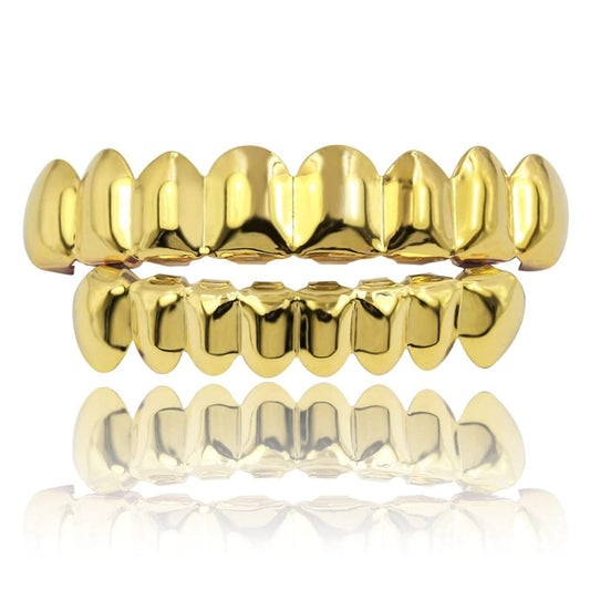 Gold 8 Tooth Grillz - The Gold Supply