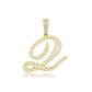 Q / Gold Cursive Letter Necklace - The Gold Supply