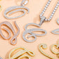 Cursive Letter Necklace - The Gold Supply