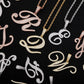 Cursive Letter Necklace - The Gold Supply