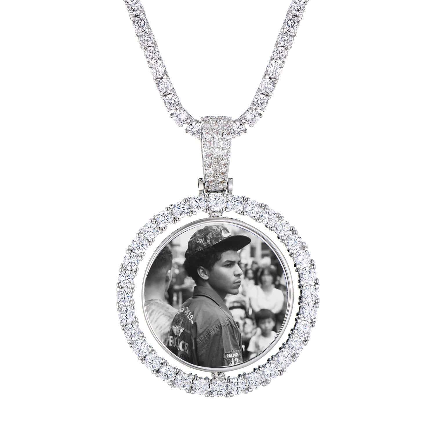 Custom Double Sided Photo Necklace - The Gold Supply