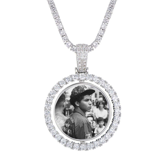 Custom Double Sided Photo Necklace - The Gold Supply