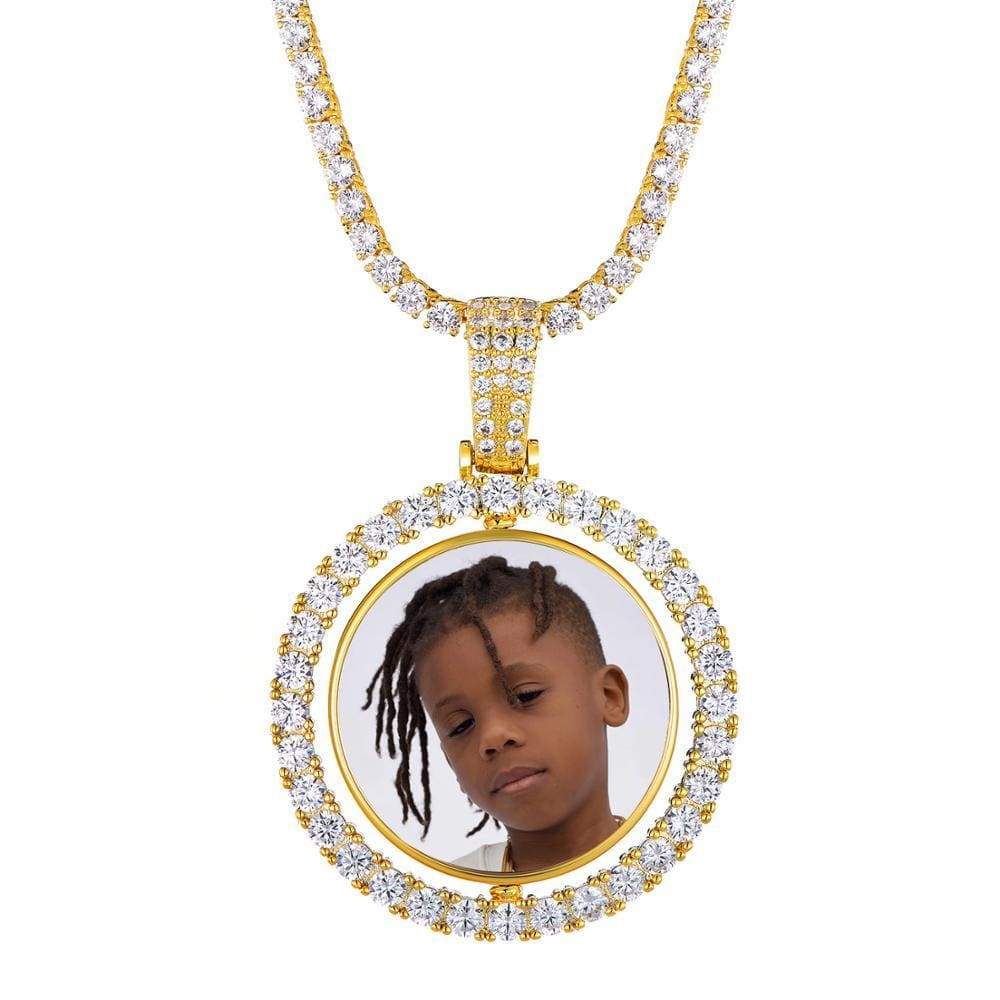 Custom Double Sided Photo Necklace - The Gold Supply