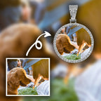 Custom Photo Necklace Gold Rope 18 IN - Shop Gold Supply