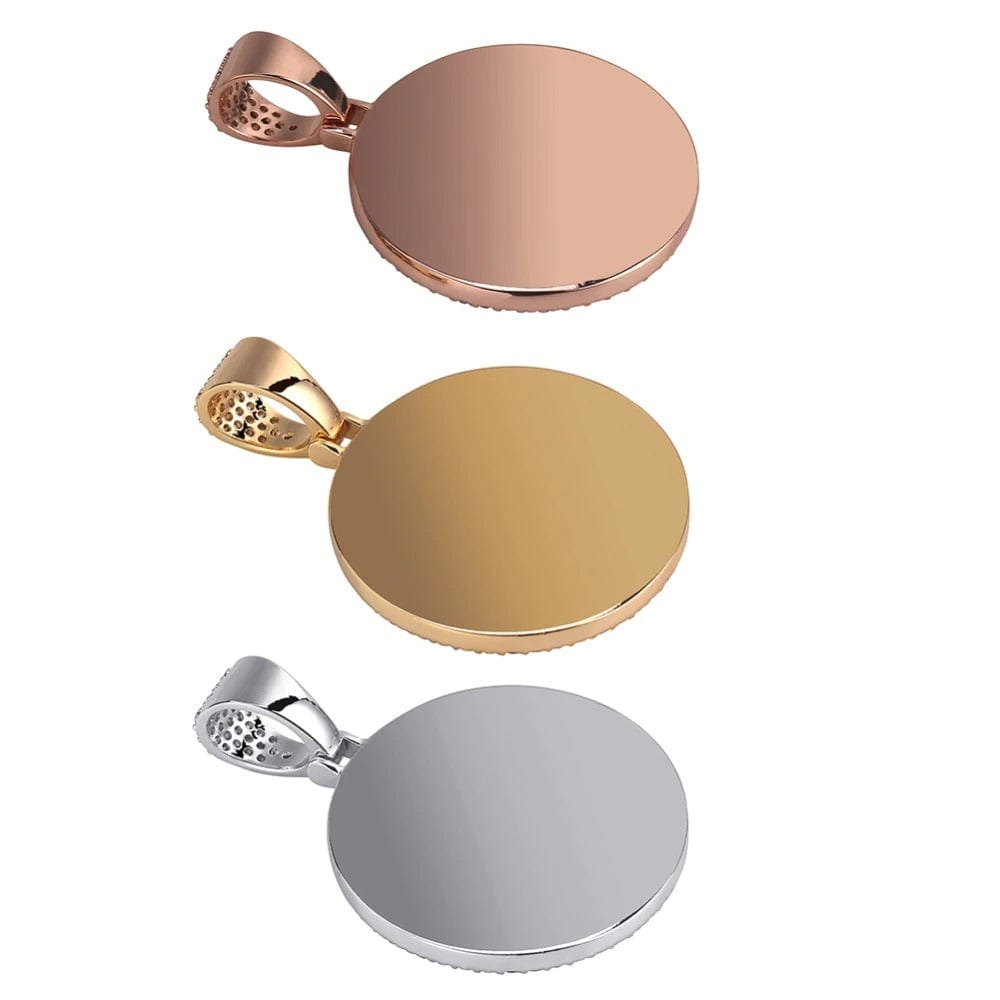 Custom Photo Necklace Rose Gold Rope 18 IN - Shop Gold Supply