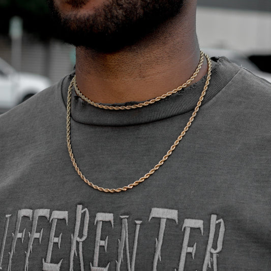 Gold / 30 IN Micro Rope Chain - The Gold Supply
