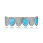 Opal Silver Grillz - The Gold Supply
